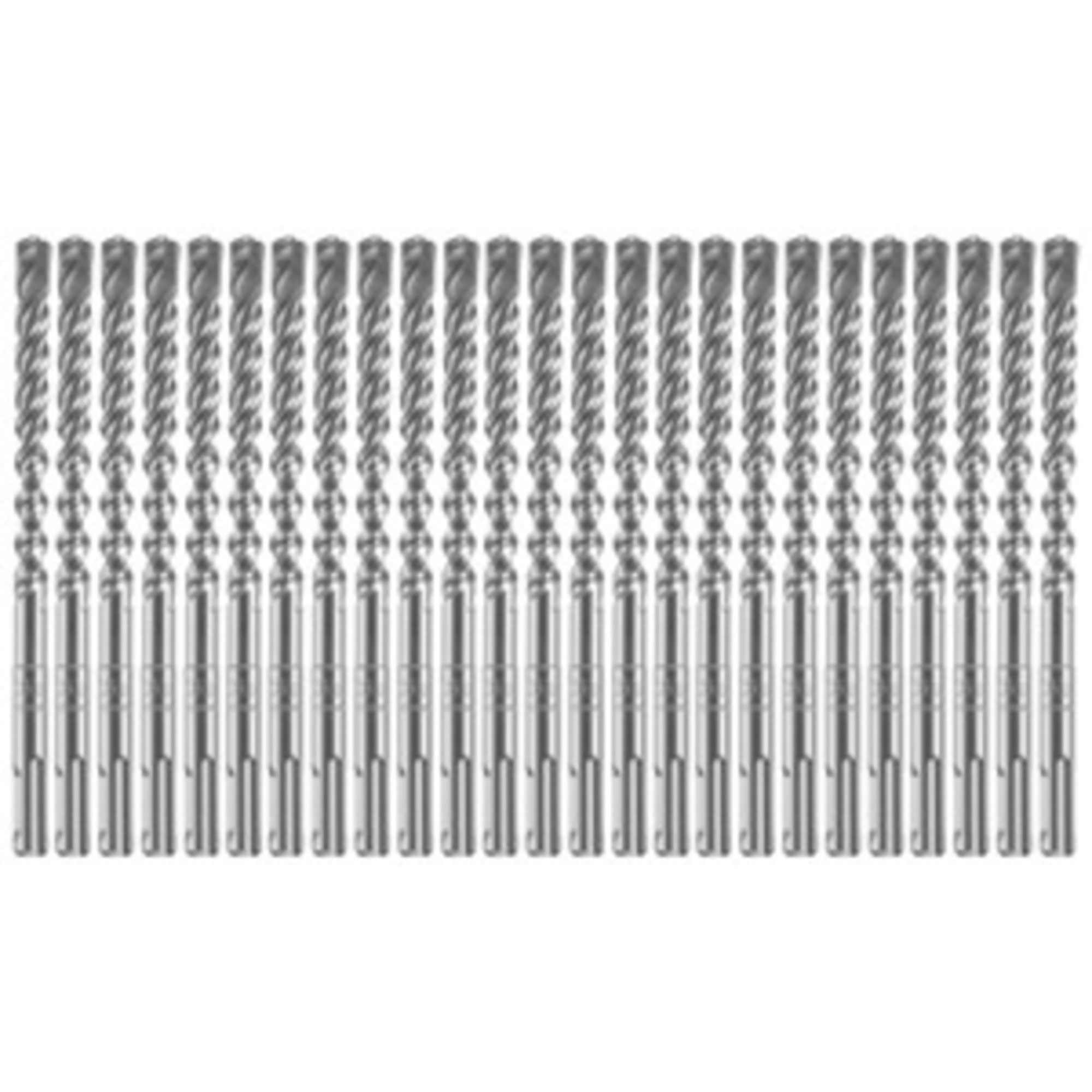 Bosch SDS-Plus Bulldog Xtreme Carbide Rotary Hammer Drill Bits — 3/8in. x 4in. x 6in., Full-Carbide Tip, 25 Pcs, Model# HCFC2061B25